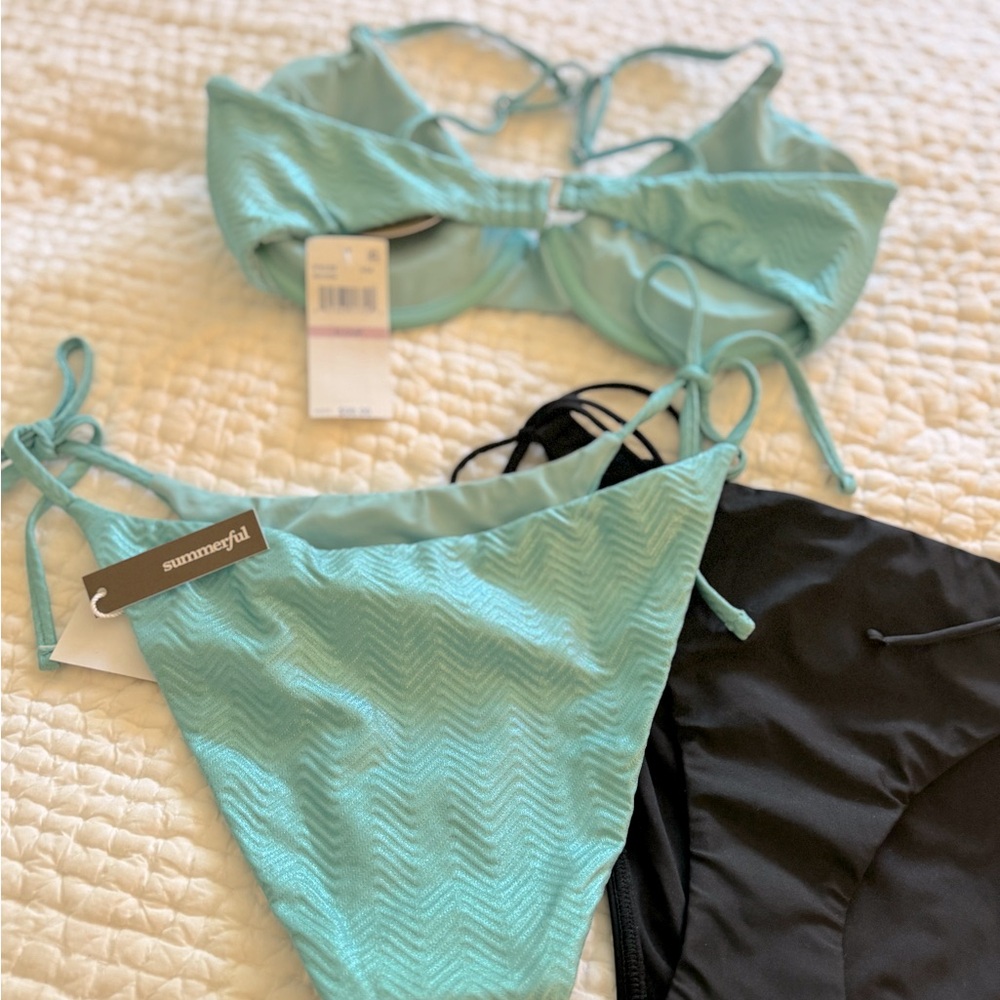 Summerful aqua bikini(s) and matching Pacsun Coverup - Picture 7 of 7